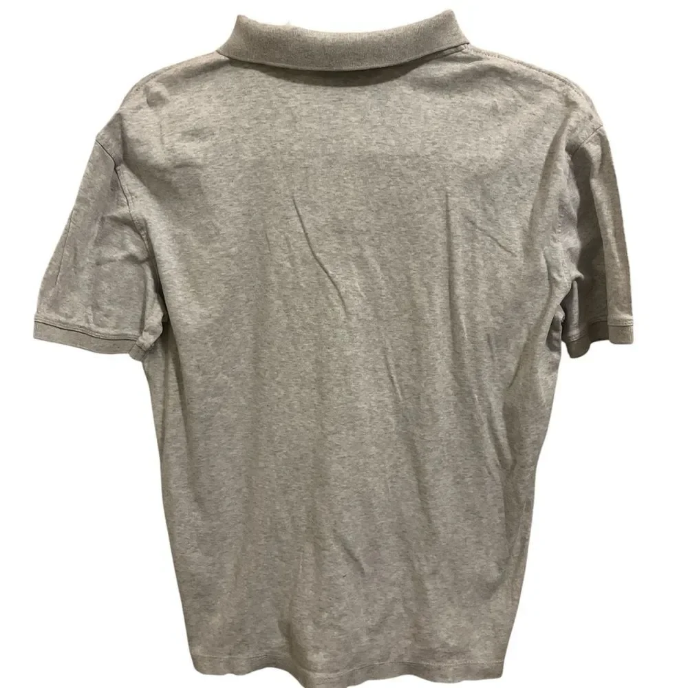 Banana Republic Gray Polo Shirt Casual Cotton Blend